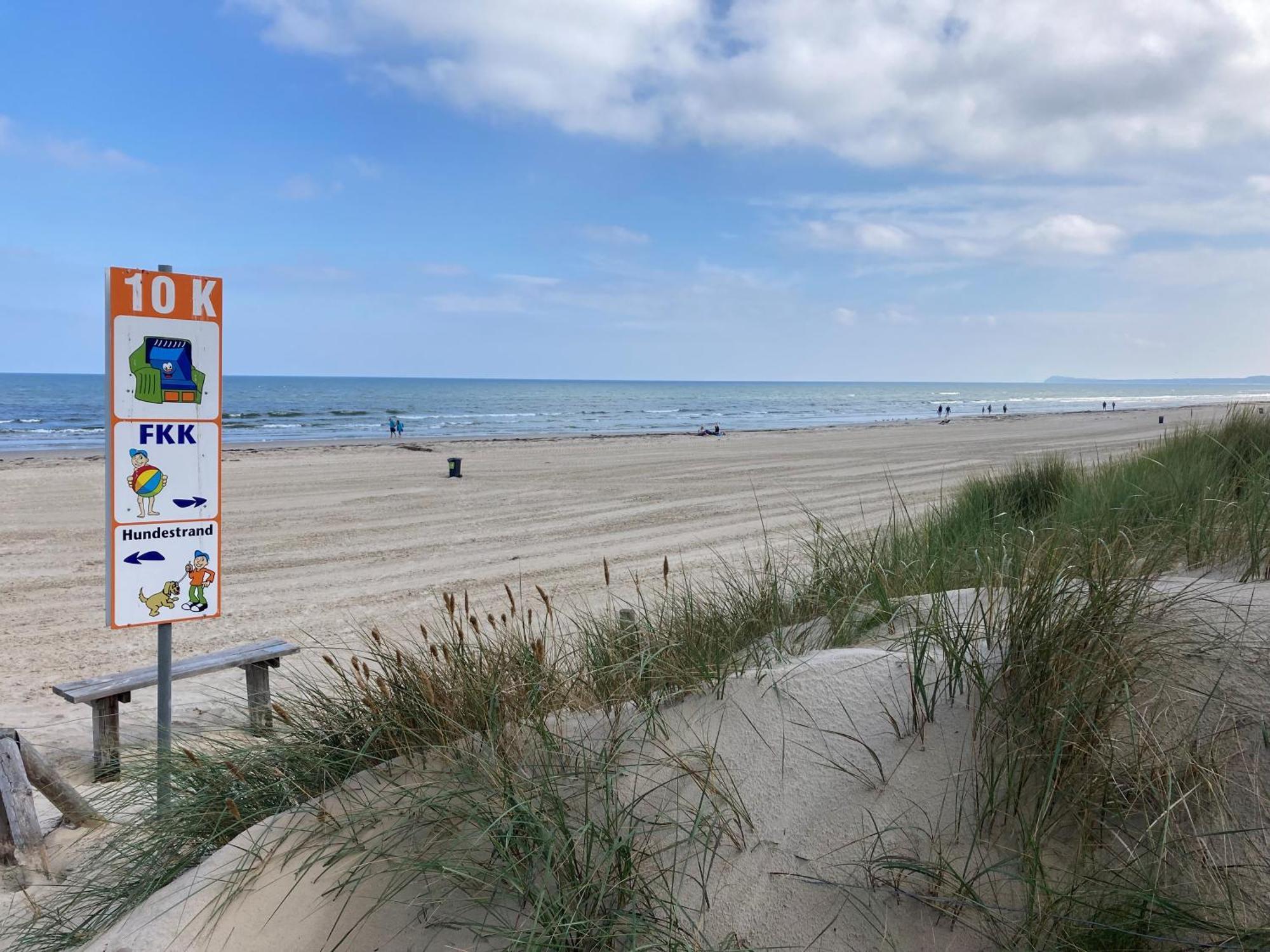 Reet Am Strand Mit Hund Karlshagen Exteriör bild