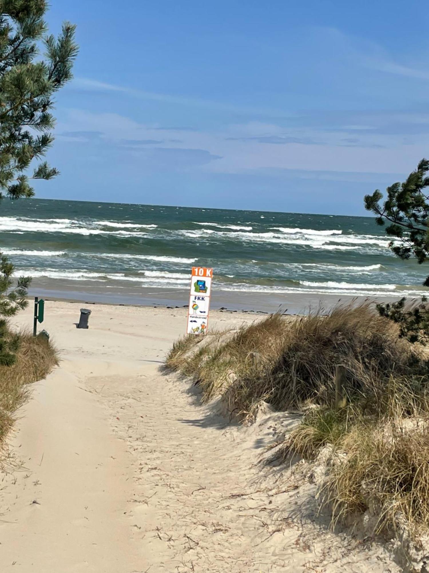 Reet Am Strand Mit Hund Karlshagen Exteriör bild